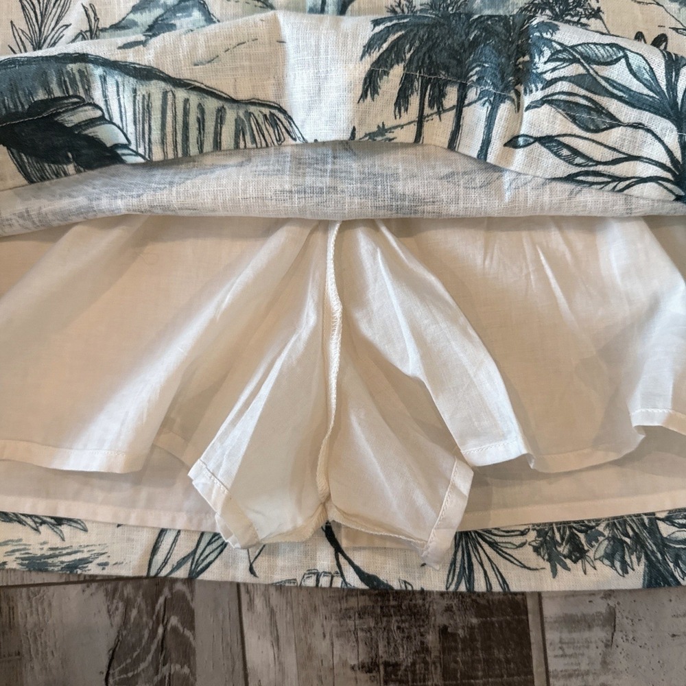 New Abercrombie & Fitch Scarlett Strapless Linen Skort Strapless M Linen Blend - Picture 8 of 12